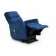 Reclining Armchair Astan Hogar Relax Blue Velvet