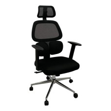 Office Chair with Headrest Astan Hogar Black