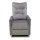 Reclining Armchair Astan Hogar Relax Manual Grey Velvet