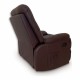 Massage Relax Chair Astan Hogar Manual Chocolate Synthetic Leather