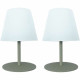 Lámpara de mesa Lumisky E27 Verde