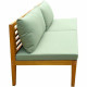 Sofá de Jardín Alma Marrón Verde Madera de acacia 124 x 70 x 77,5 cm