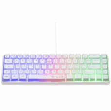 Teclado Bluetooth The G-Lab Azerty Francés Blanco