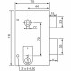 Cerradura Yale YAV37D  12,5 x 7 x 18 Blanco Acero Rectangular Puertas Vertical