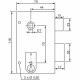 Lock Yale Khaki Steel Rectangular Doors Vertical