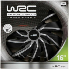 Tapacubos WRC WRC 4 Turbo Gris Plateado Negro mate 16