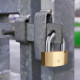 Candado de llave Yale Rectangular Dorado