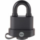 Candado de llave Yale Rectangular Negro