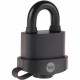 Candado de llave Yale Rectangular Negro