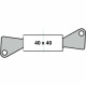 Cilindro de seguridad Yale 40 x 40 mm Latón