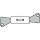 Cilindro de seguridad Yale 30 x 40 mm Latón