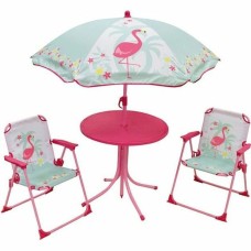 Muebles de Jardín Fun House Infantil Flamenco rosa 4 Piezas