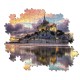 Puzzle Clementoni The magnificent Mont Saint-Michel 39367.1 98 x 33 cm 1000 Pieces