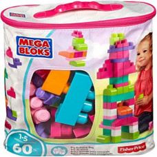 Juego de Construcción Megablocks DCH54 60 Piezas Multicolor Rosa + 1 Año