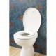 Toilet Seat Gelco polypropylene White Adults Kids (2 Pieces)