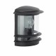 Aplique de Pared Brilliant Hollywood Exterior Negro Metal A+