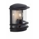 Aplique de Pared Brilliant Hollywood Exterior Negro Metal A+
