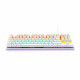 Teclado Gaming The G-Lab Mercury AZERTY Blanco