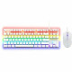 Teclado y Ratón Gaming The G-Lab MERCURY W Blanco