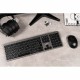 Keyboard and Wireless Mouse Bluestork Easy Slim Grey