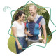 Mochila Portabebé Badabulle Easy & Go 15 kg Azul Ergonómico 0-4 Años