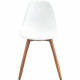 Silla de Jardín Blanco 50 x 55 x 85,5 cm (4 Piezas)