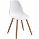 Silla de Jardín Blanco 50 x 55 x 85,5 cm (4 Piezas)