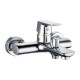 Grifo Monomando Rousseau Gris Metal Latón 15 cm