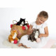 Peluche Gipsy Gato Negro/Blanco