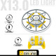 Dron Teledirigido Mondo Ultradrone X13 Luz LED