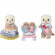 Jointed Figure Sylvanian Families La familia de las nutrias marinas animals