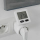 Plug with consumption meter Chacon 54351 White