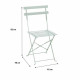 Table set with 2 chairs Green 60 x 71 cm 42 x 45 x 82 cm