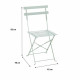 Table set with 2 chairs Green 60 x 71 cm 42 x 45 x 82 cm