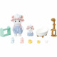 Figura Articulada Sylvanian Families Baño de malvaviscos de los hermanos ratones Animales
