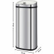 Cubo de basura Kitchen Move Gris Metal
