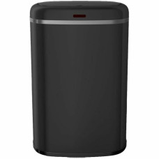 Cubo de basura Kitchen Move Negro Acero Inoxidable 58 L