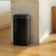 Cubo de basura Kitchen Move Negro Acero Inoxidable 58 L