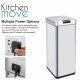 Cubo de basura Kitchen Move Gris 50 L