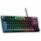 Teclado The G-Lab KEYZ CAESIUM Negro Gris Azerty Francés