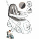 Correpasillos Smoby Gris