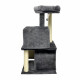 Rascador para Gatos FLOPI Dark Gris Felpa Madera (1 unidad)