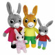 Peluche Jemini Trotro and Family Marrón
