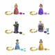 Muñeco Bebé con Accesorios Disney Princess Royalty Color Reveal