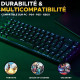 Teclado The G-Lab KEYZ TITAN Negro Azerty Francés