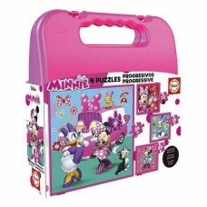 4-Puzzle Set Educa Minnie & The Happy Helpers