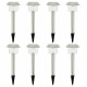 Lámpara solar Lumisky Alesia LED Plateado Acero Inoxidable Blanco Frío (8 Unidades)