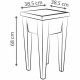 Macetero EDA   Vegetales Mesa de Cultivo 38,5 x 38,5 x 68 cm