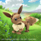Figura Articulada Mega Construx  Eevee Medium + 7 Años 215 Piezas