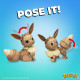 Figura Articulada Mega Construx  Eevee Medium + 7 Años 215 Piezas